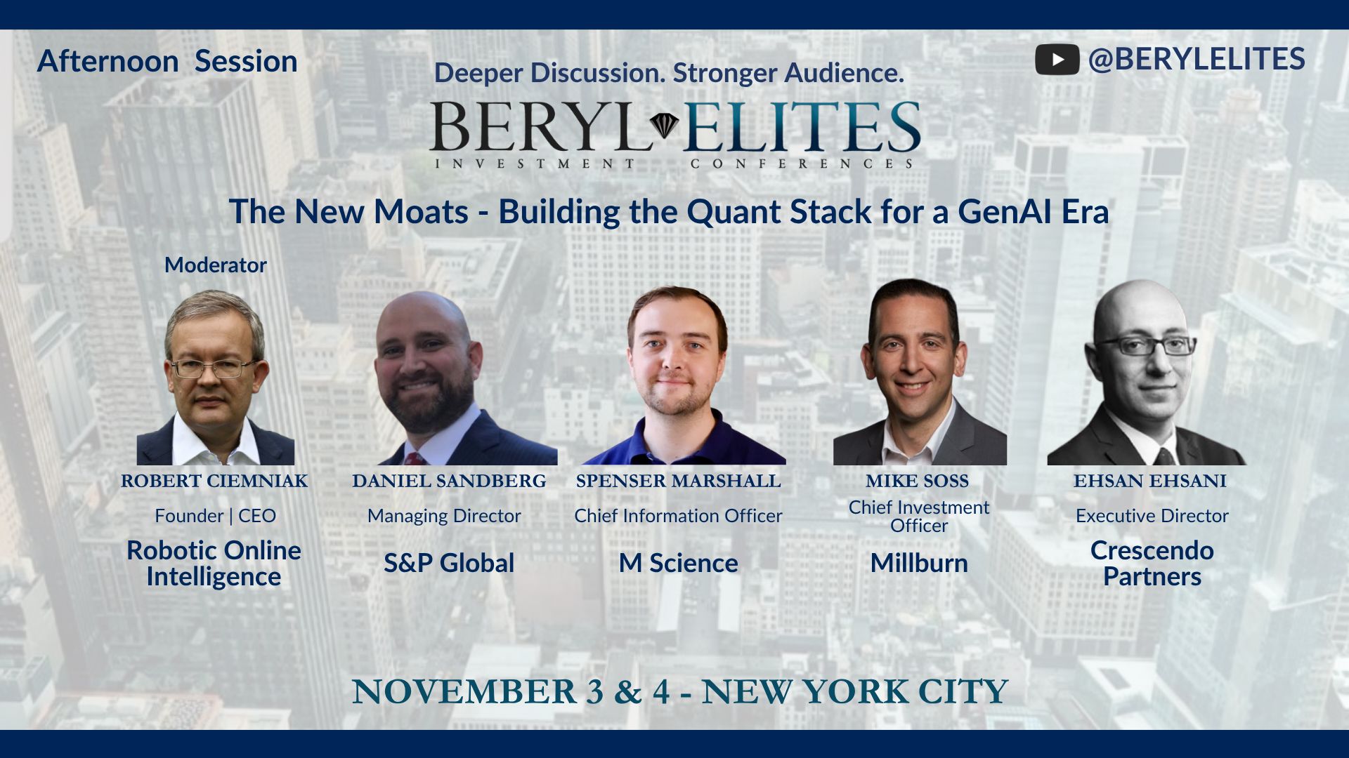 𝐓𝐡𝐞 𝐍𝐞𝐰 𝐌𝐨𝐚𝐭𝐬 - 𝐁𝐮𝐢𝐥𝐝𝐢𝐧𝐠 𝐭𝐡𝐞 𝐐𝐮𝐚𝐧𝐭 𝐒𝐭𝐚𝐜𝐤 𝐟𝐨𝐫 𝐚 𝐆𝐞𝐧𝐀𝐈 𝐄𝐫𝐚 - An Upcoming Panel Session at Beryl Elites