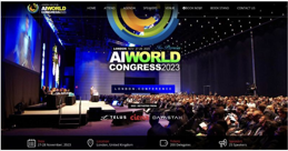 Robert Ciemniak presenting at the AI World Congress in London