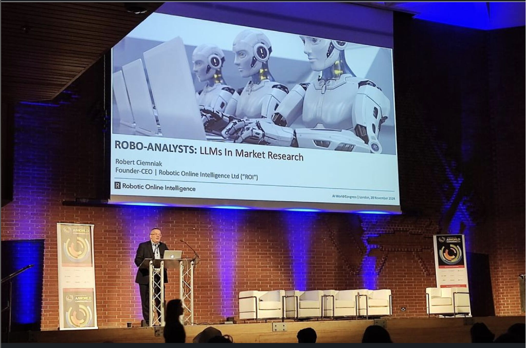 Speaking at the AI World Congress conference in London