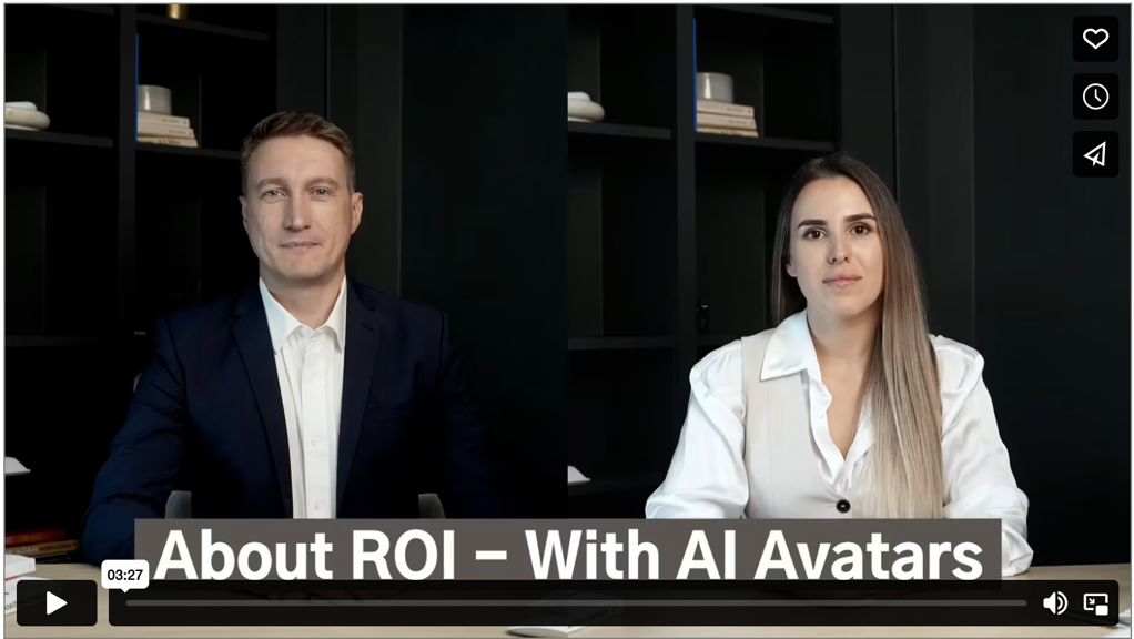 When Two AI Avatars Talk ROI...